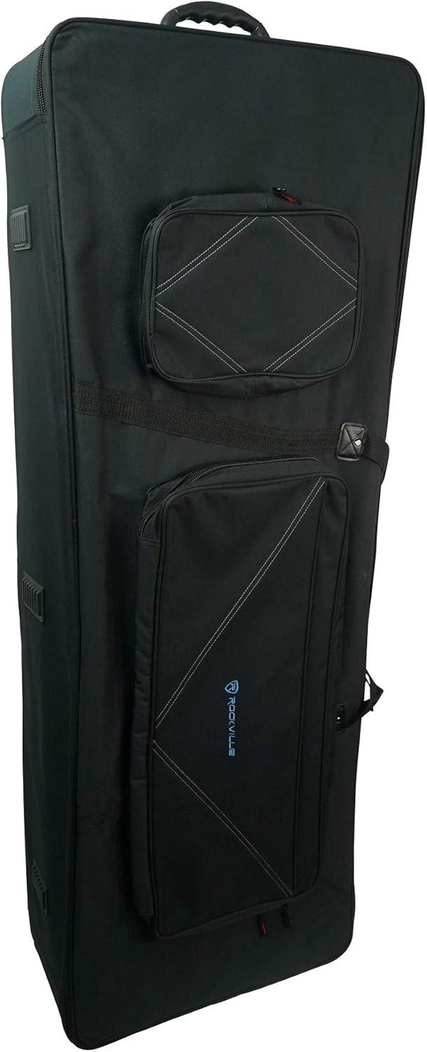 Rolling Bag 61 Slim Keyboard Case with Wheels and Large Pocket T720415