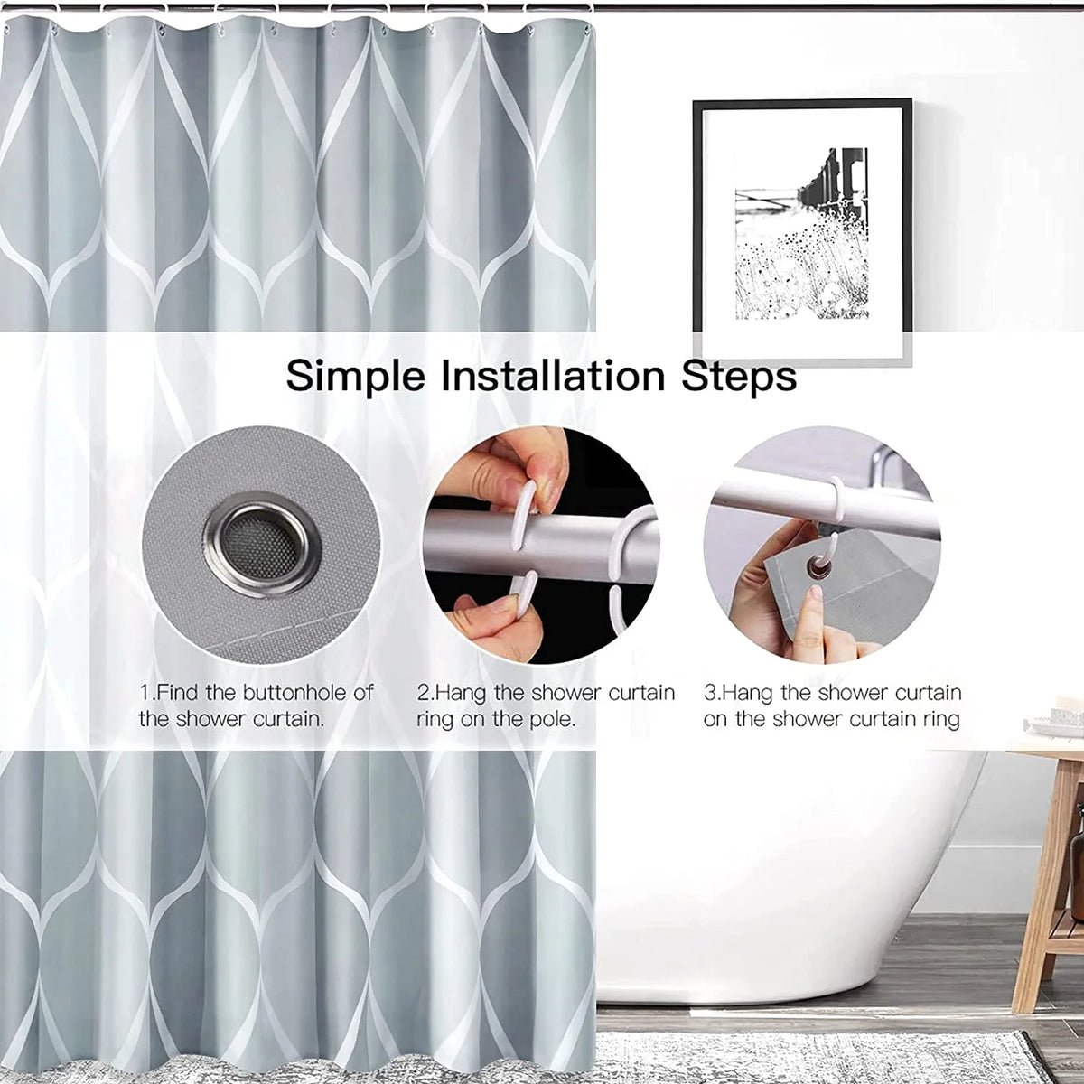 Shower Curtain 66x72 inch B145518