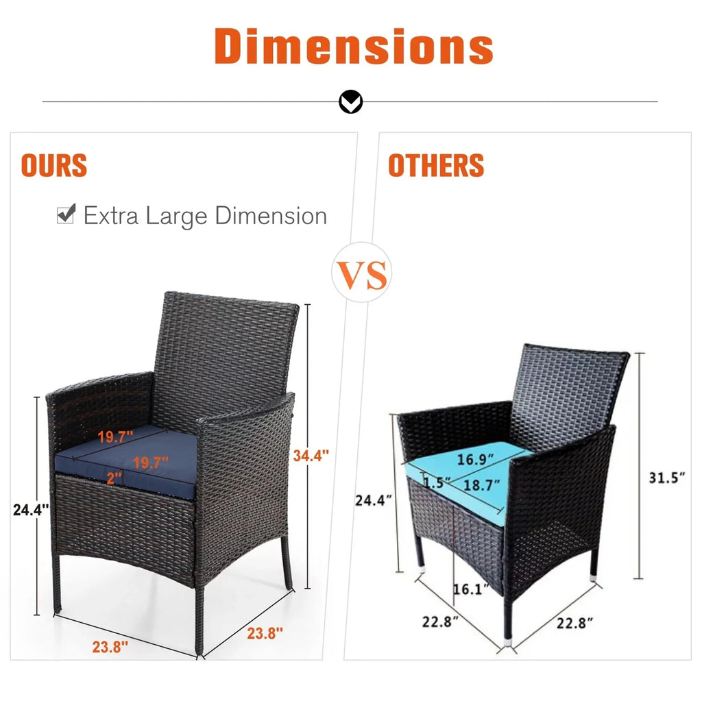 9-Piece Outdoor Patio Dining Set with Extendable Table and 8 Rattan Chairs U215745
