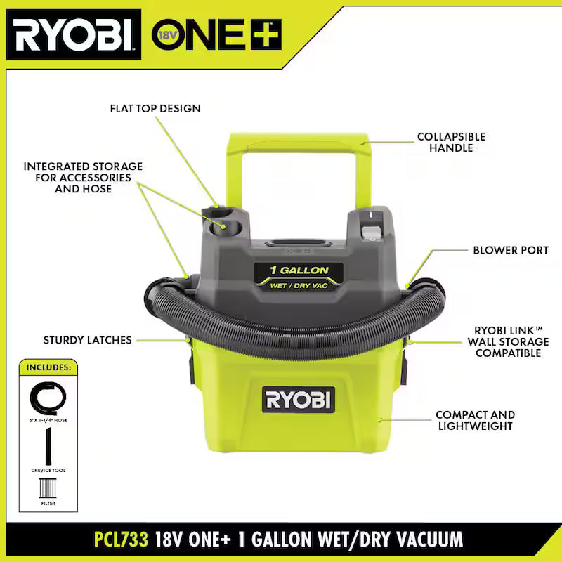 18V Cordless 1 Gal. Wet/Dry Vacuum C64389