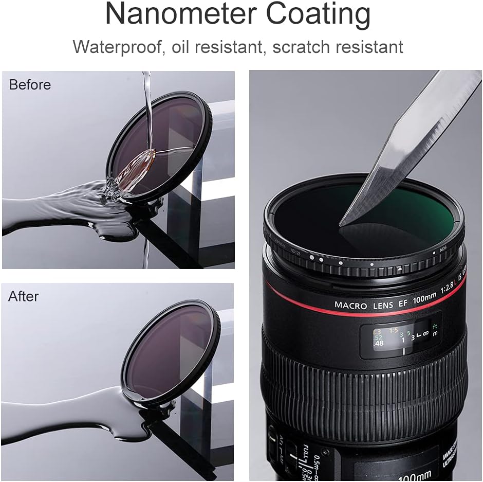 55mm Variable ND Filter ND8-ND128 3-7 Stop C580236