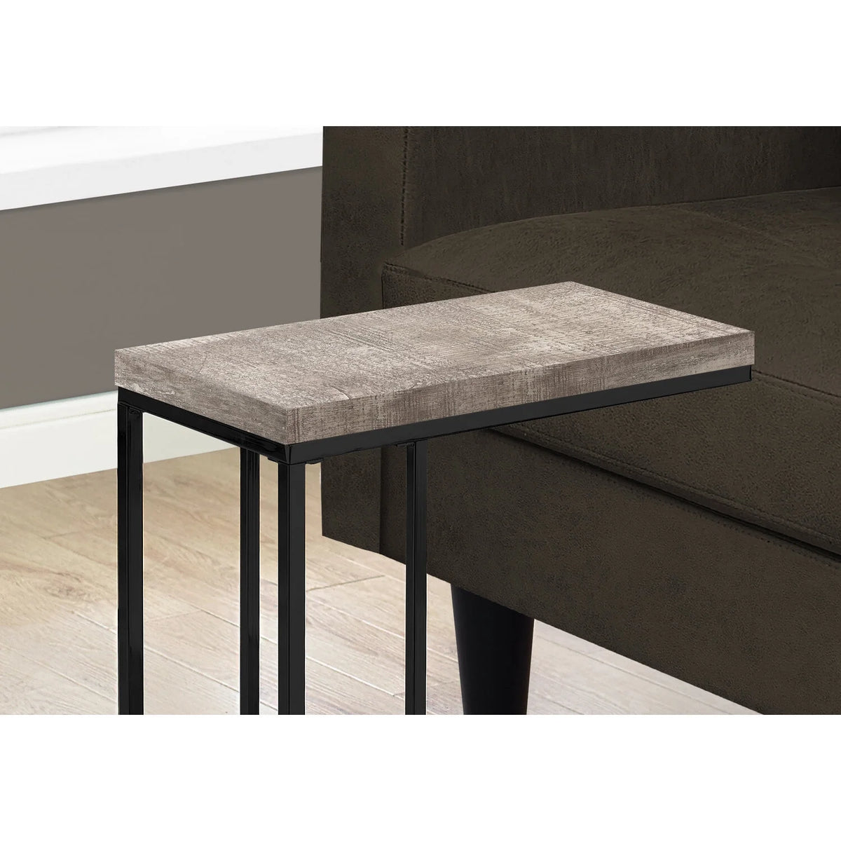 C-shaped Metal Accent Table T612112