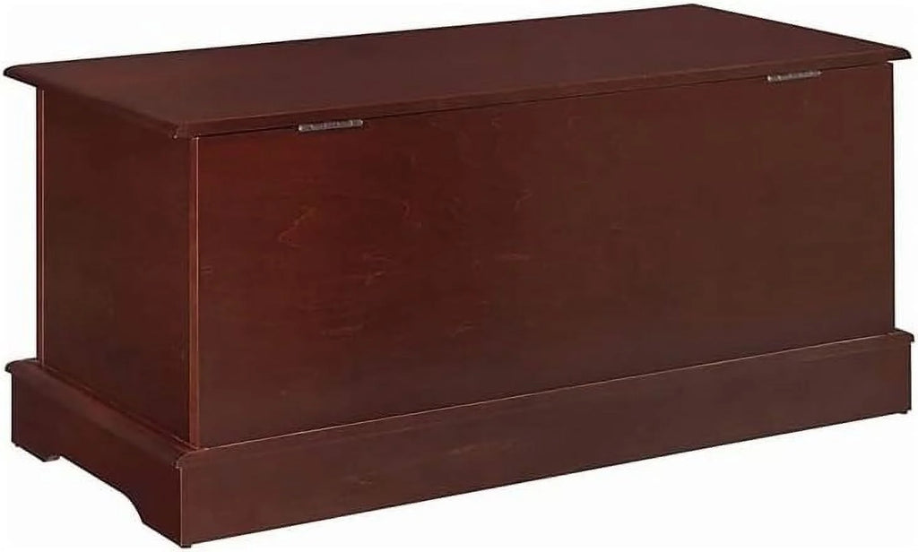 Warm Brown Cedar Lined Wood Storage Blanket Chest Trunk M834