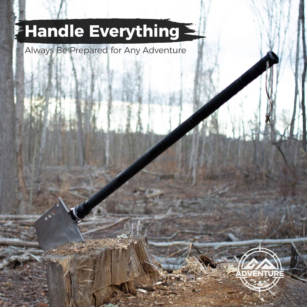 High Carbon Steel Tactical Shovel with Axe L44940