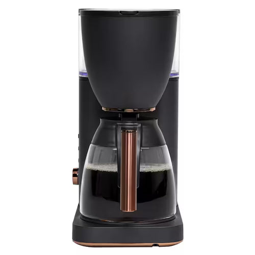 10 Cup Matte Black Drip Coffee Maker with Glass Carafe S205469