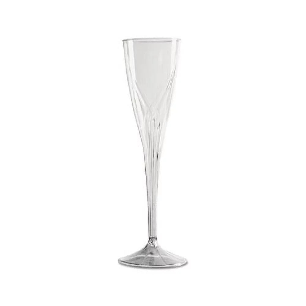 Champagne Flutes 5 oz. Clear Plastic 10/Pack V240594