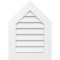 Peaked Top Surface Mount PVC Gable Vent 9/12 Pitch T10098