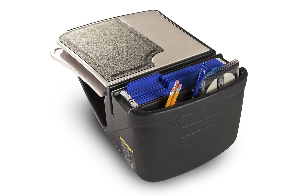 Grey Car Desk with Built-in Power Inverter R7342