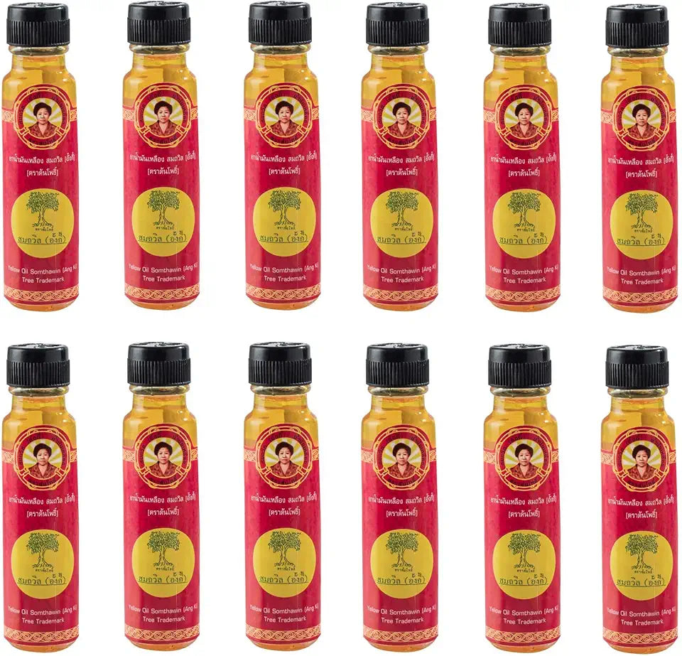 Yellow Thai Aroma Herb Oil 24cc A6471