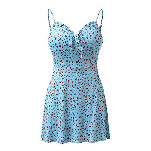 Sleeveless Spaghetti Strap Cami Dress with Built-in Bra P919