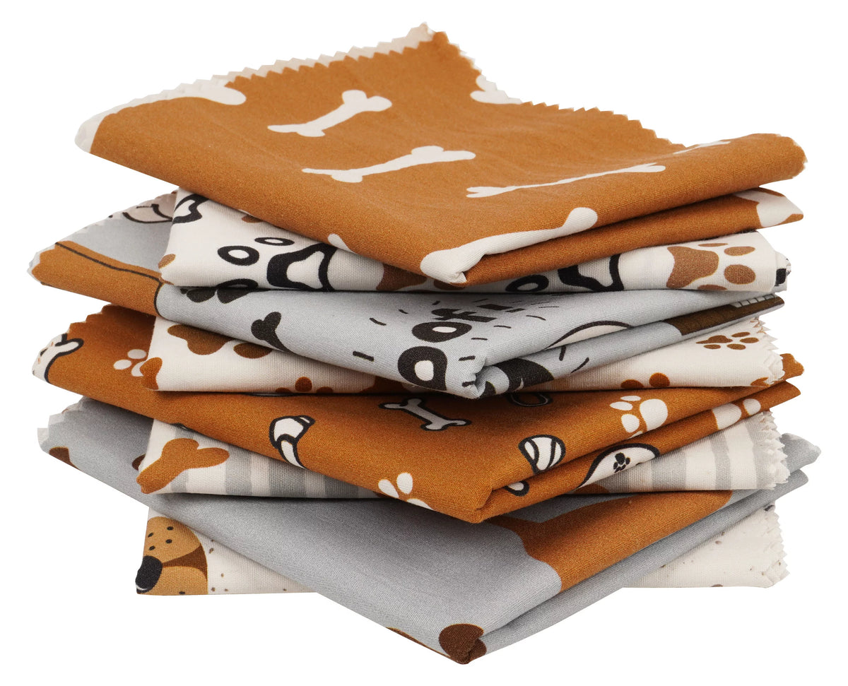 8 Pc 100% Cotton Pre-Cut Quilting Fabric W8931