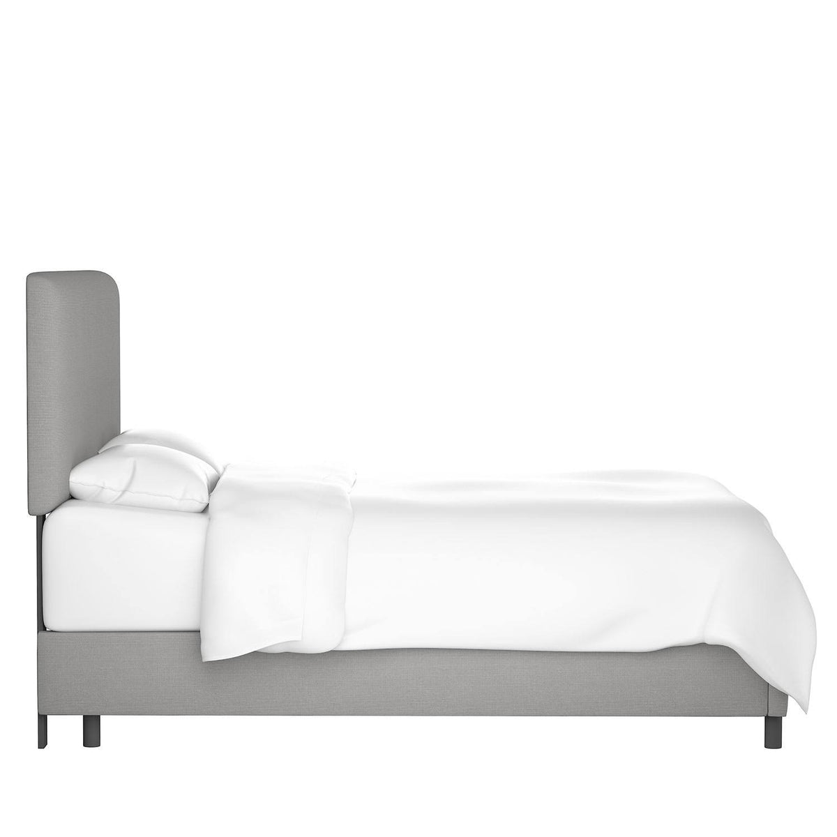 Navy Twin Microsuede Bed O467178