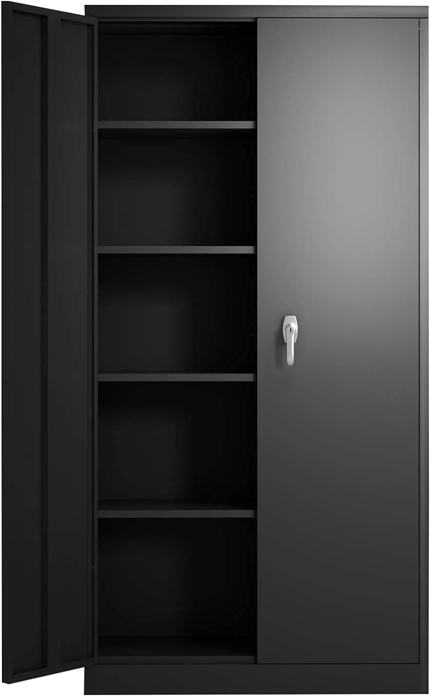 Metal Storage Cabinet with 2 Doors and 5 Shelves F997