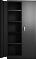 Metal Storage Cabinet with 2 Doors and 5 Shelves F997