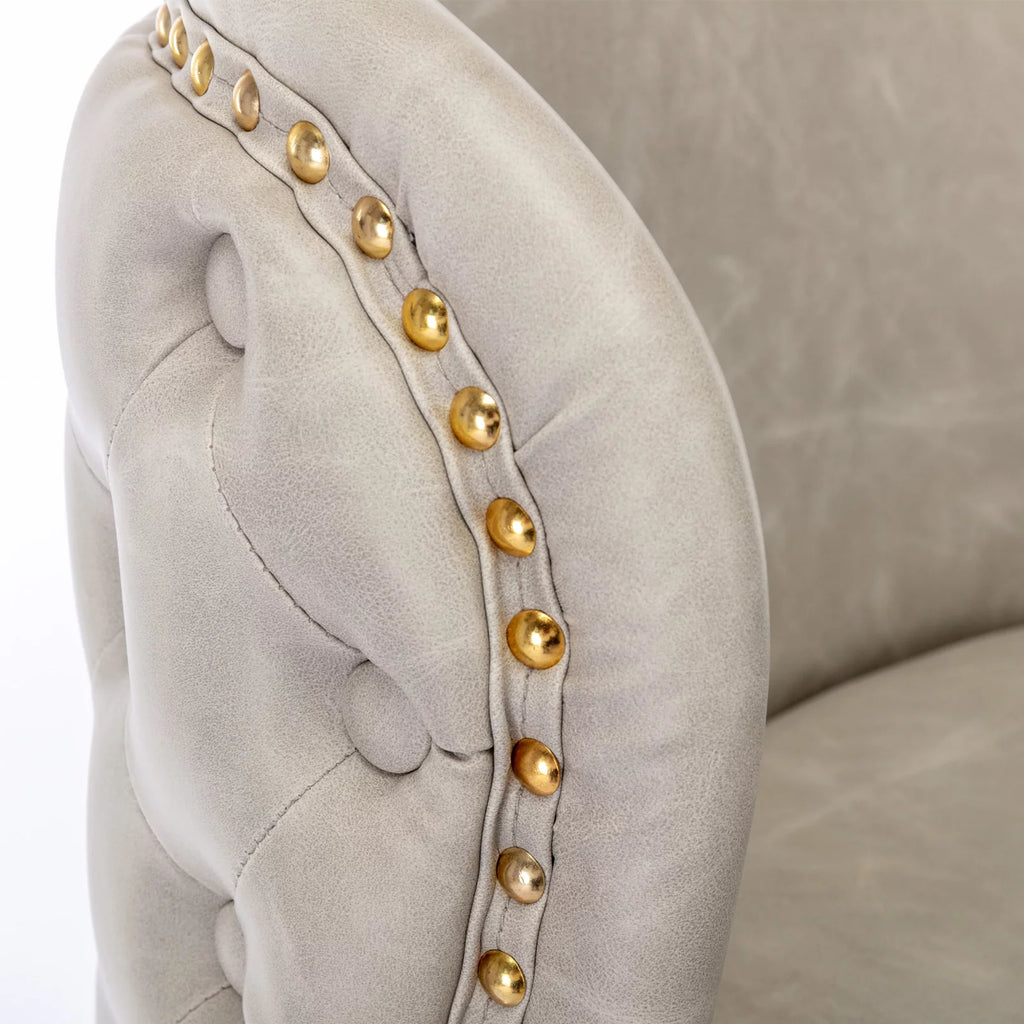 Beige Upholstered Bar Stools Set of 2 W854