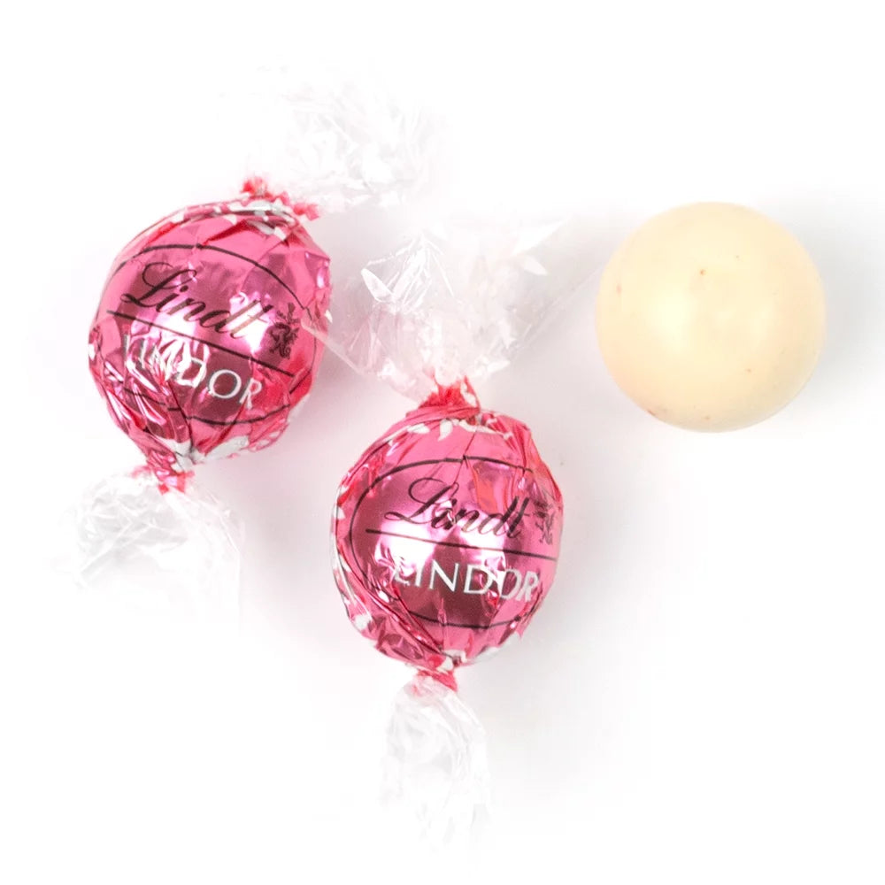 Large Plastic Candy Gift Tin with Chocolate Strawberries & Cream Truffles Z5821