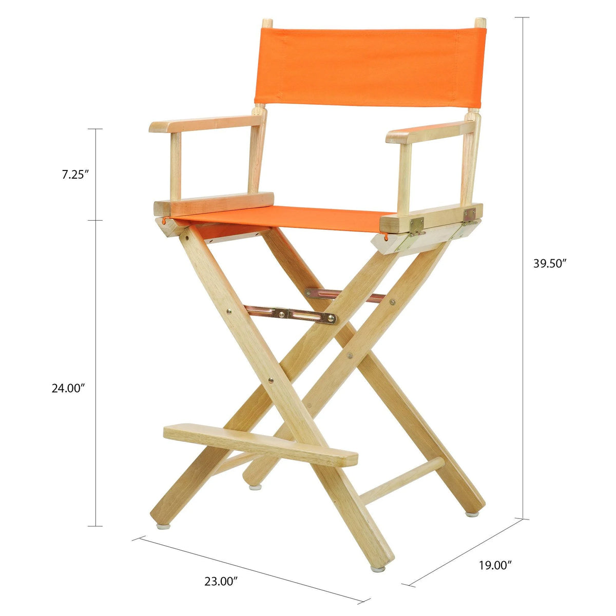 24x22 Director's Chair Natural Frame Brown Canvas Q173645