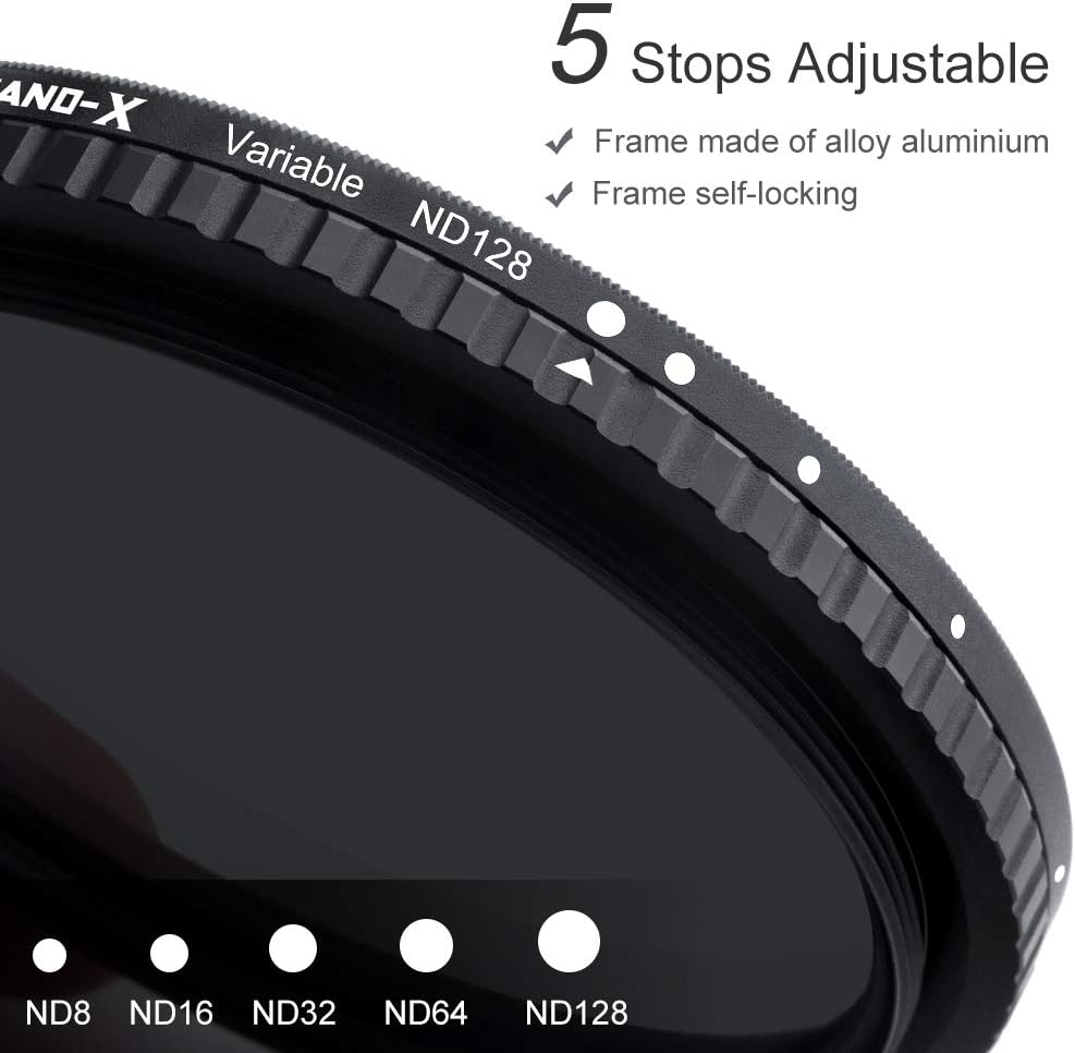 55mm Variable ND Filter ND8-ND128 3-7 Stop C580236