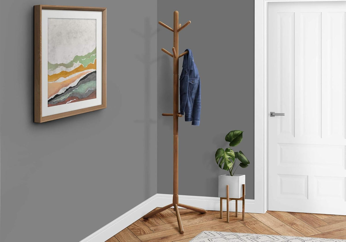 Contemporary Solid Wood Coat Rack J4642