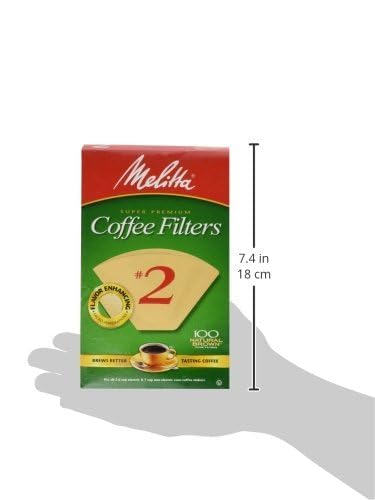 Natural Brown Cone Coffee Filter Number 2 O3072