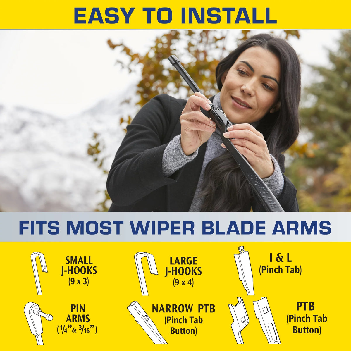 19 2-in-1 Windshield Wiper Blade L20675