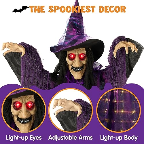 72” Hanging Witch Halloween Decoration H925399