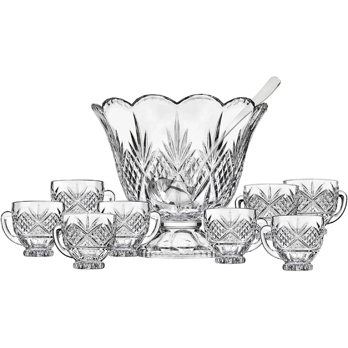 10 Piece Punch Bowl & Punch Glass Set N9490