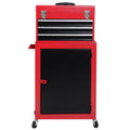 2pc Rolling Tool Chest Cabinet Storage Box I686642