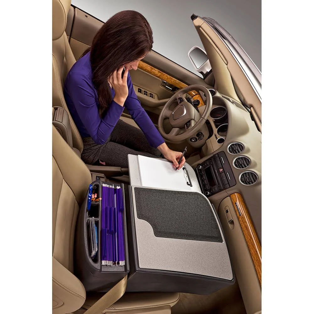 Grey Car Desk with Built-in Power Inverter R7342