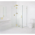 Brass Frameless Shower Door V1727