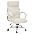 Cream Faux Leather Executive Chair G73499