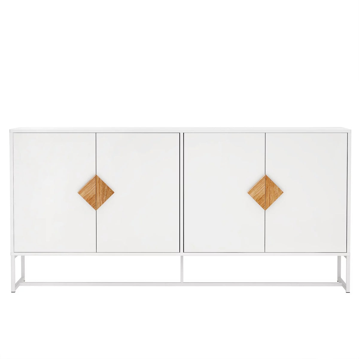 White Storage Sideboard Cabinet with 4 Doors A3188