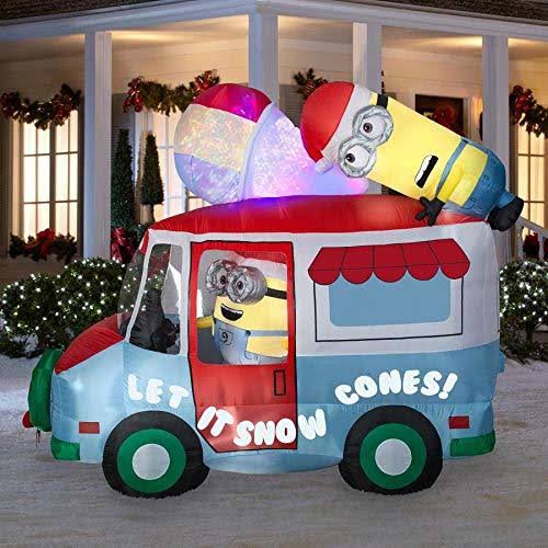 Inflatable Holiday Truck with Swirling Kaleidoscope O35597