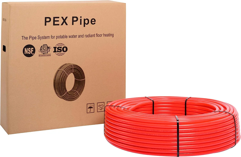 Red 1/2 Inch 200 Ft Pex-b Pipe with Pipe Cutter Z195