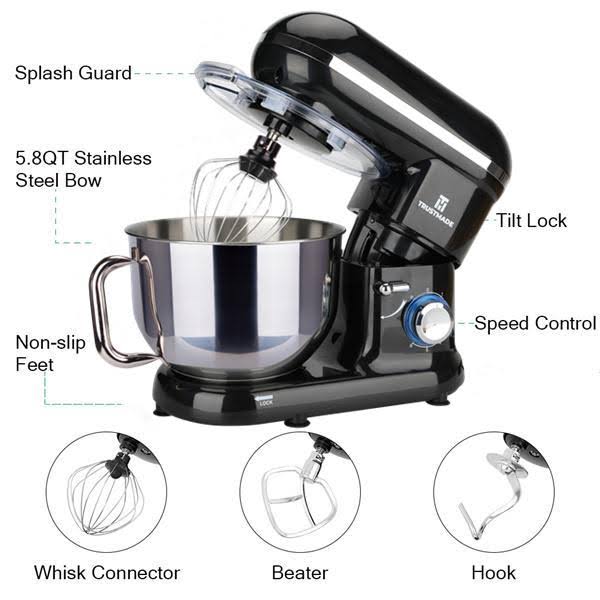 5.8-QT 660W 6-Speed Tilt-Head Stand Mixer N613661
