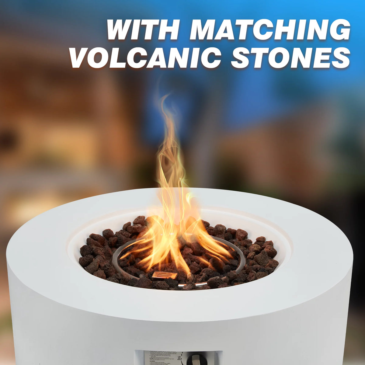 2-Piece Outdoor Propane Firepit Table Set N5278