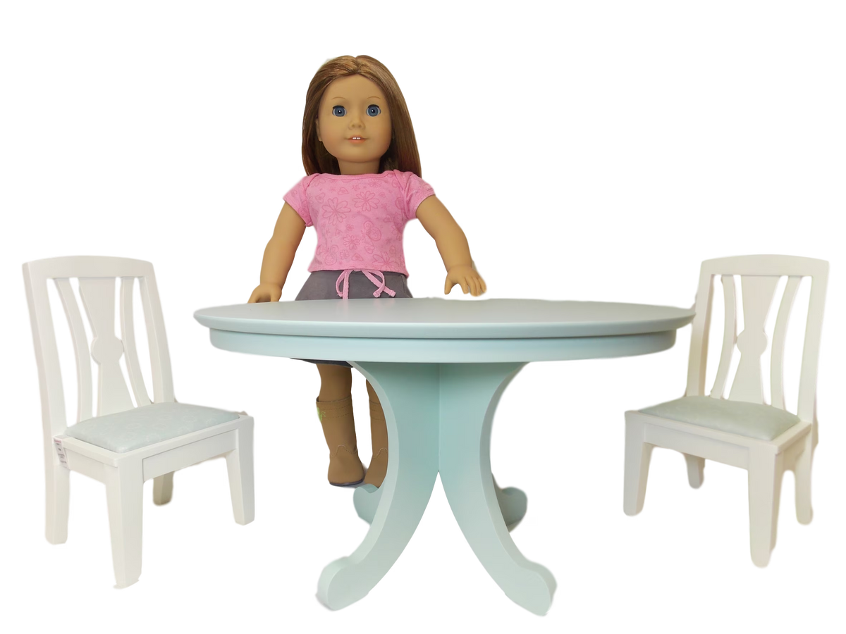 Dining Table & Chairs Set for 18 Inch Dolls I4260