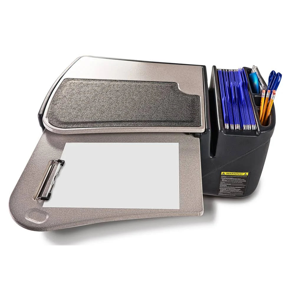Grey Car Desk with Built-in Power Inverter R7342