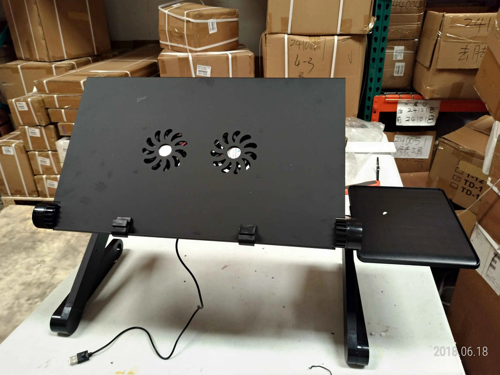 Black Adjustable Aluminum Laptop Desk Z35145