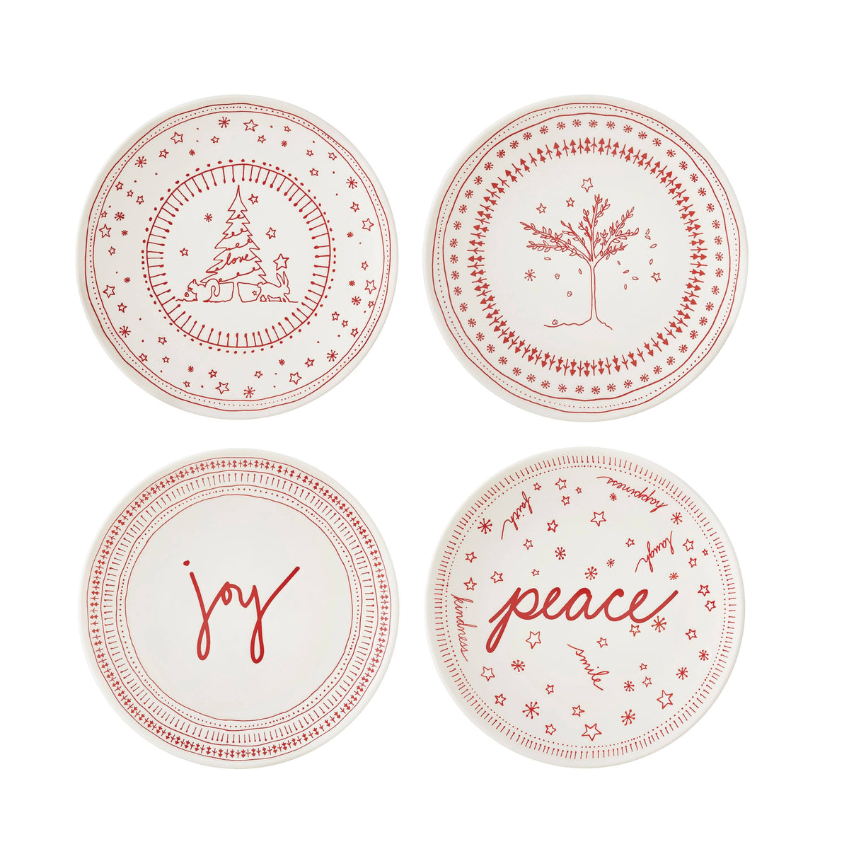 Holiday Accent Plate 6" Set of 4 B361