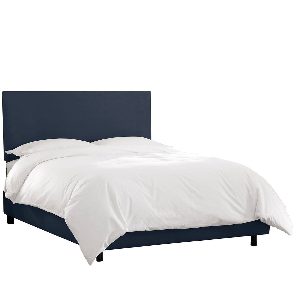 Navy Twin Microsuede Bed O467178
