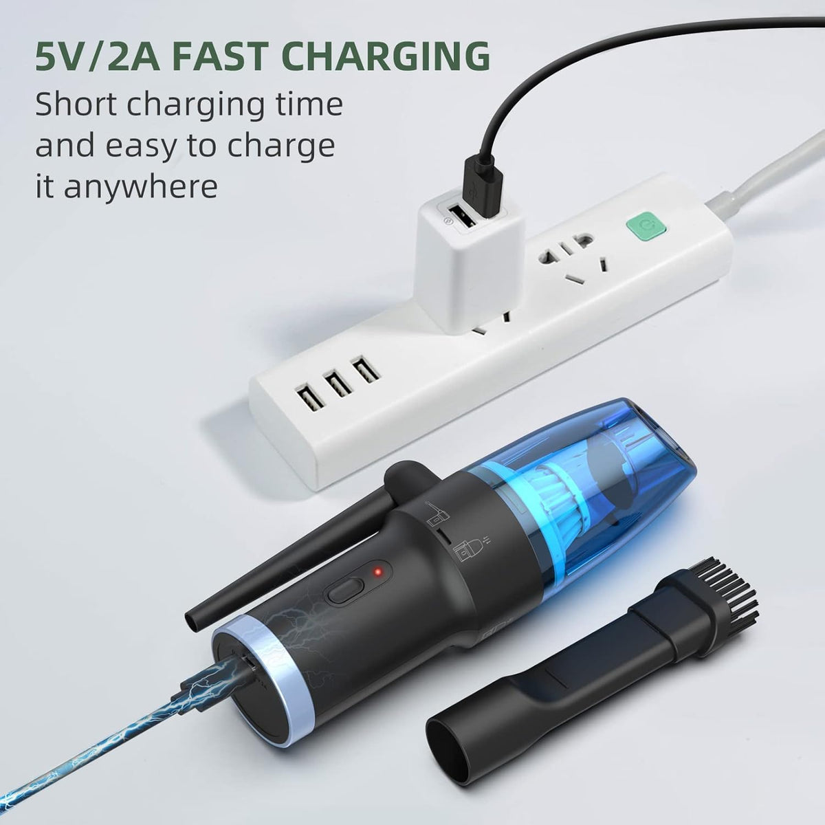 Portable Handheld Air Duster 60000RPM Rechargeable 6000mAh P344