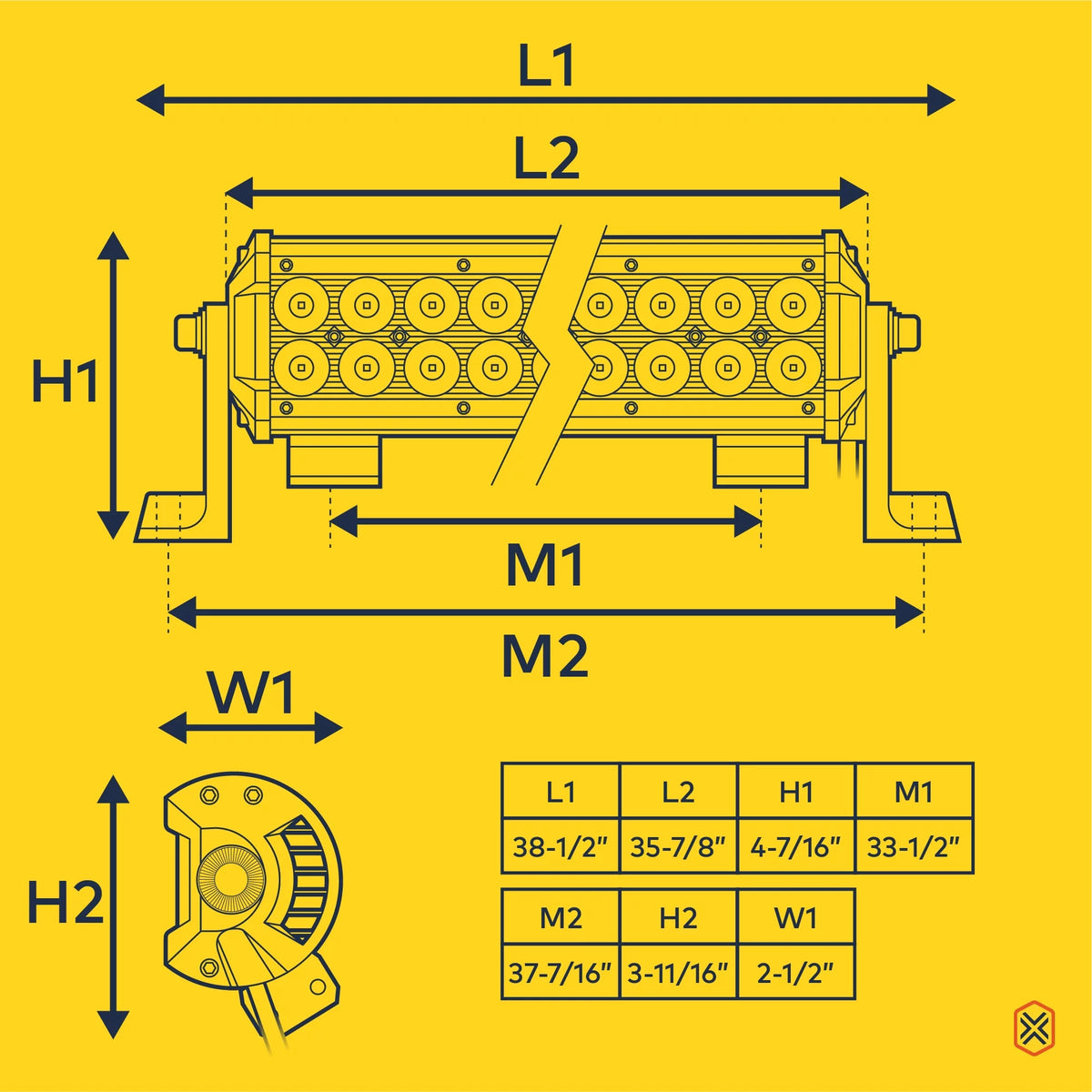 36" 234W LED Flood Spot Combo IP67 I5562