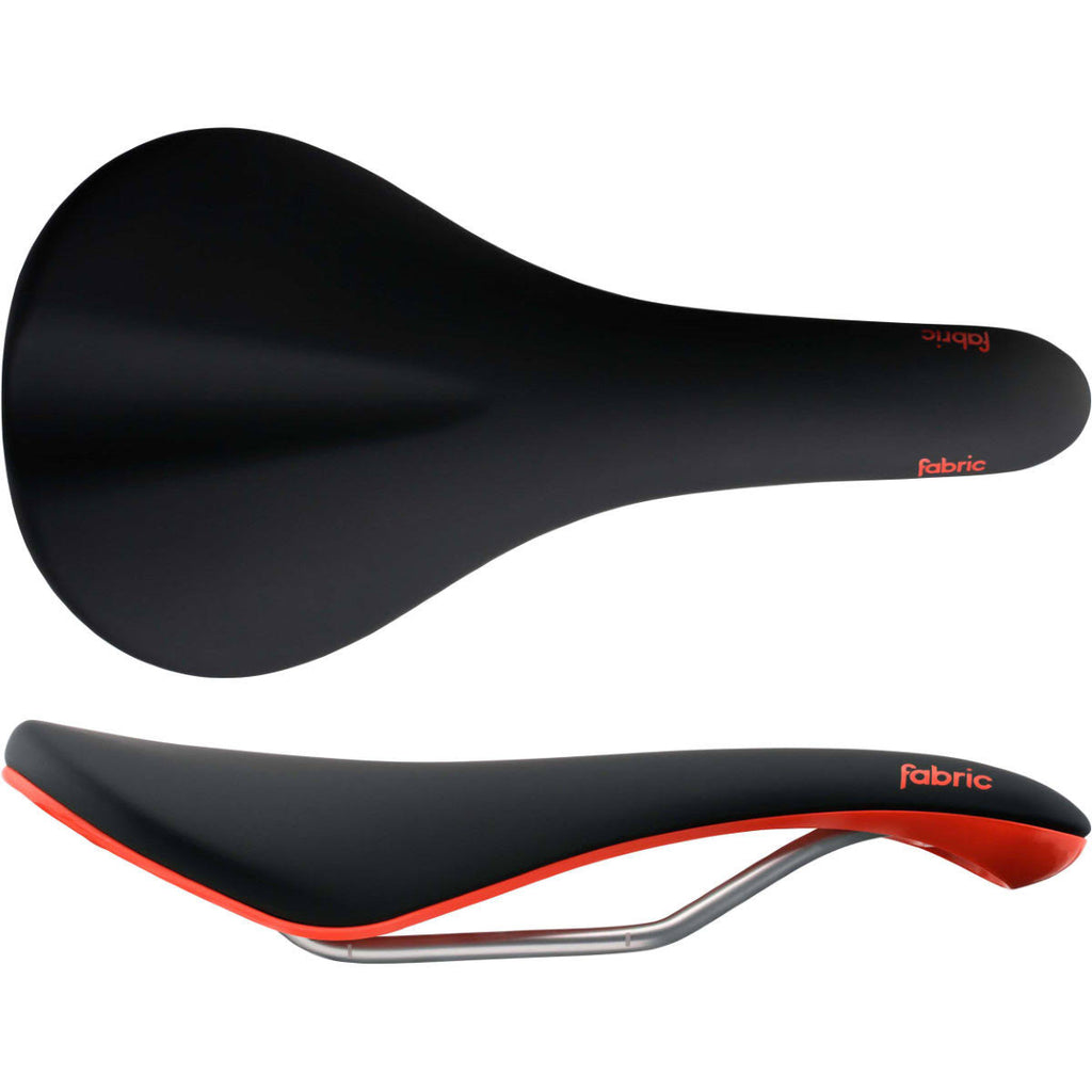 Black / Red Scoop Saddle Z1684