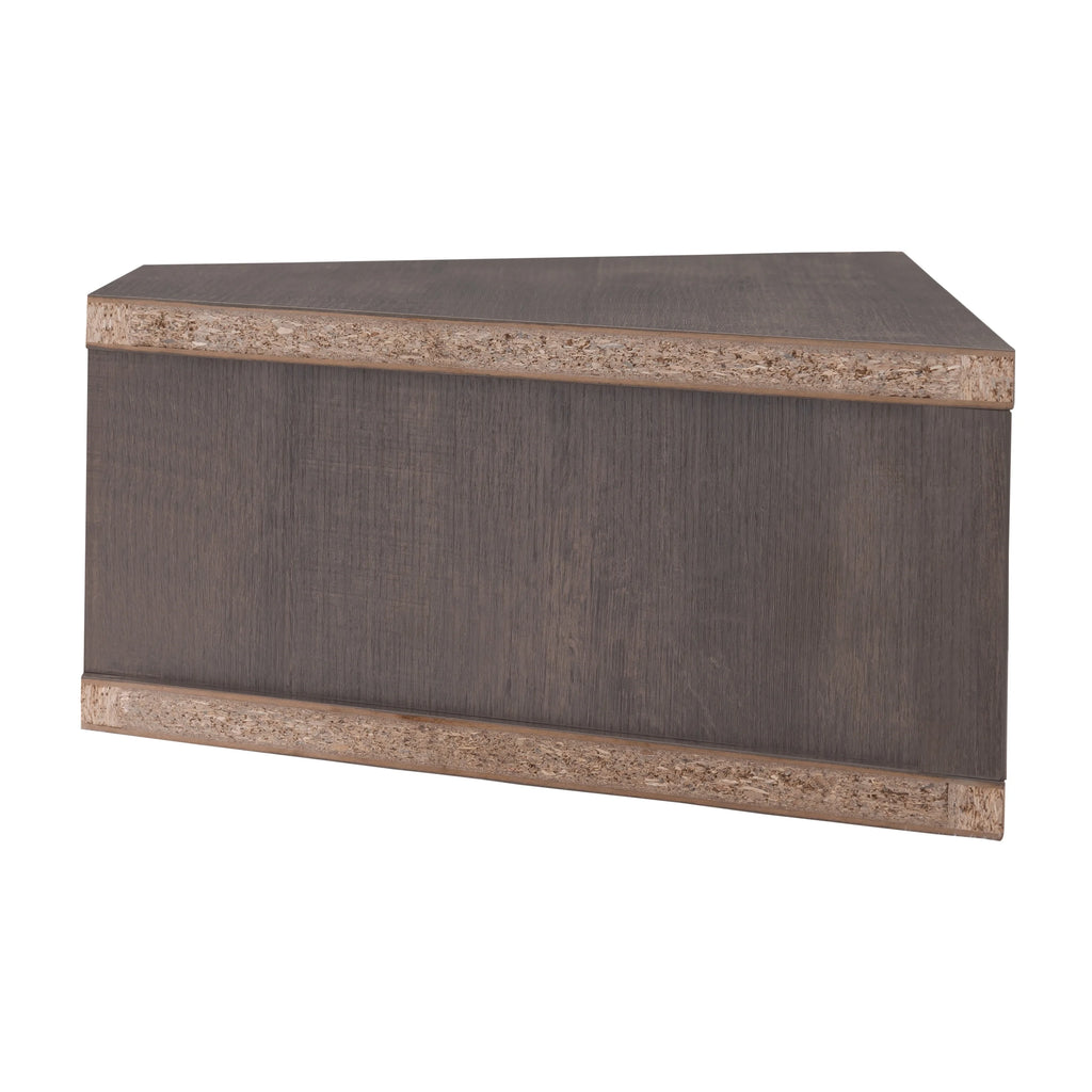 46" Walnut Oak 3-Shelf Floating TV Stand F925225