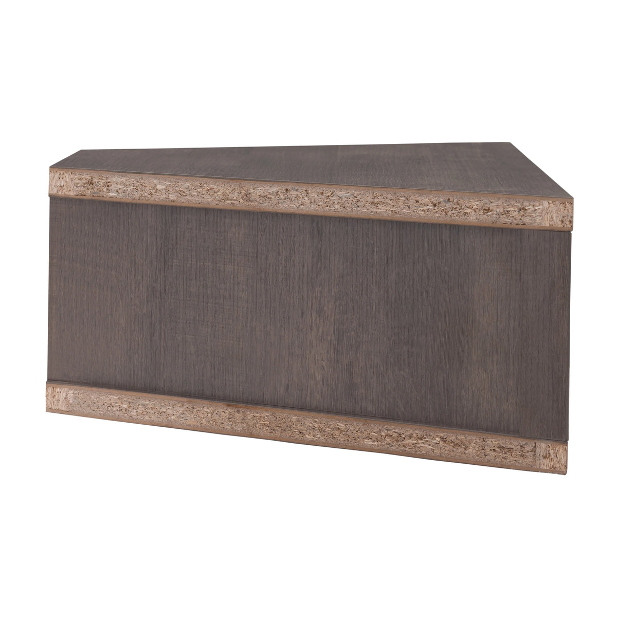 46" Walnut Oak 3-Shelf Floating TV Stand F925225