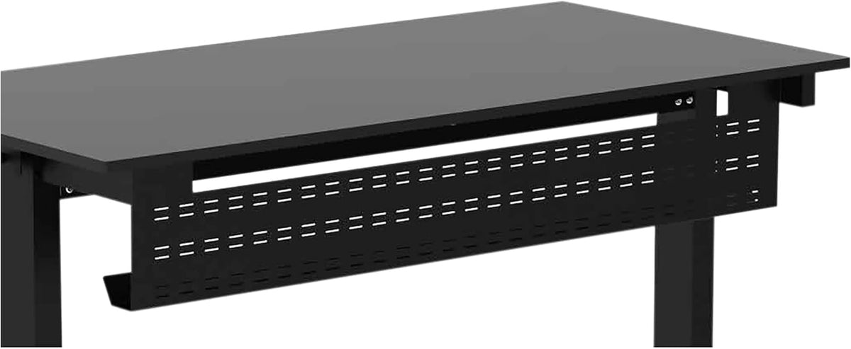 Black Under Desk Cable Management Tray O68559