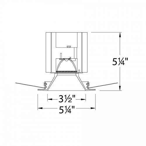 Black White LED Module Open Reflector Trim W32840