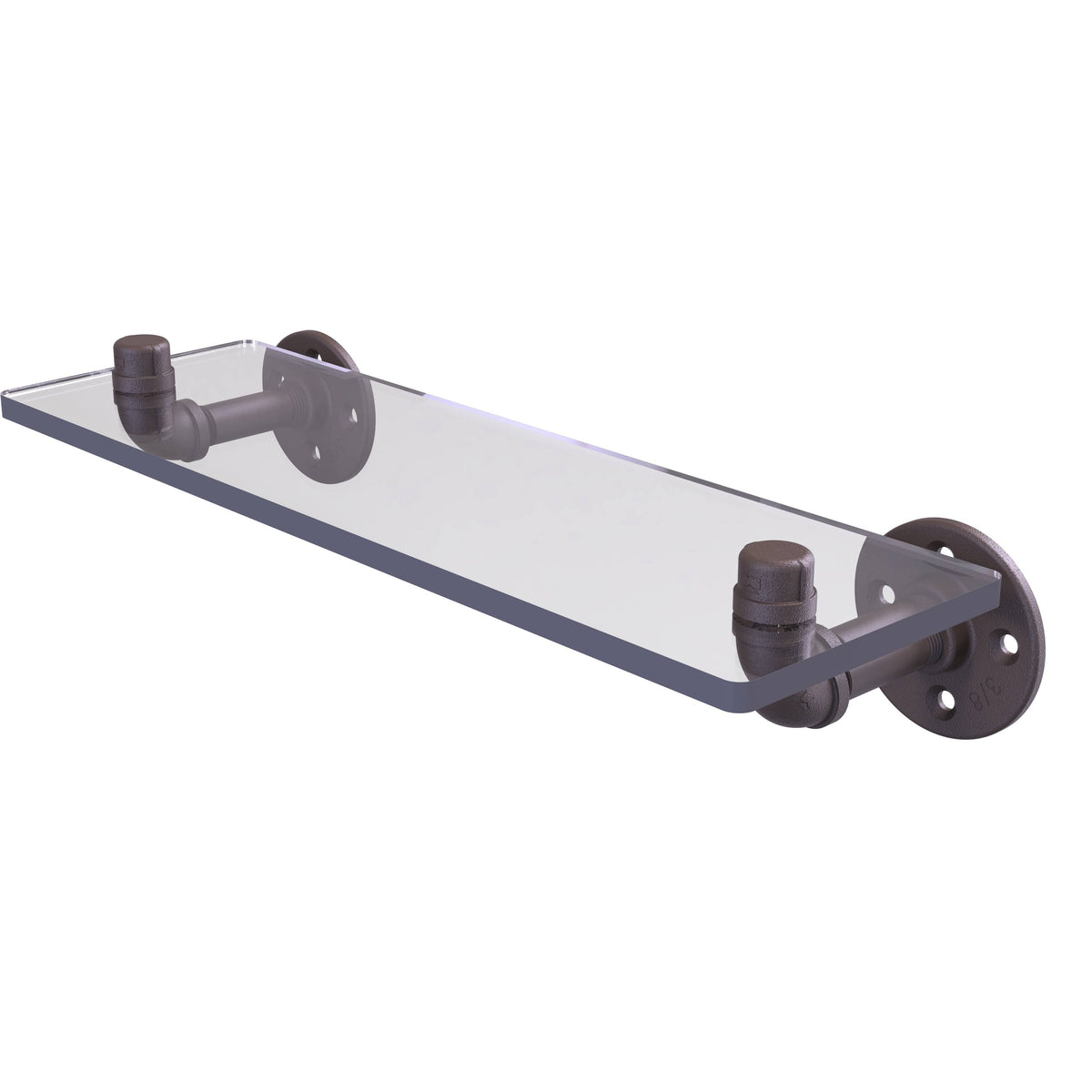 16 inch Oil Rubbed Bronze Glass Shelf U858785