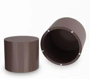 Nesting Coffee Table Set of 2 Modern Circle Wood Side Table S99536